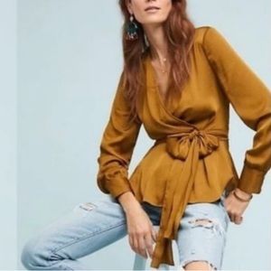Anthropologie Moulinette Soeurs Brynn Tie Top